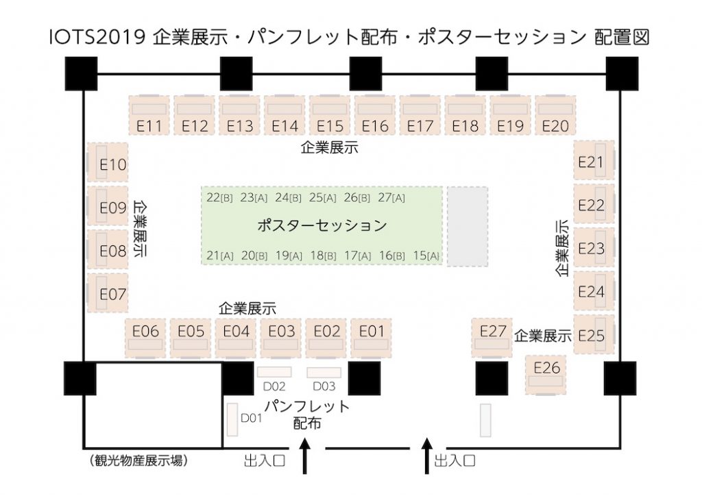 IOTS2019 企業展示・パンフレット配布・ポスターセッション